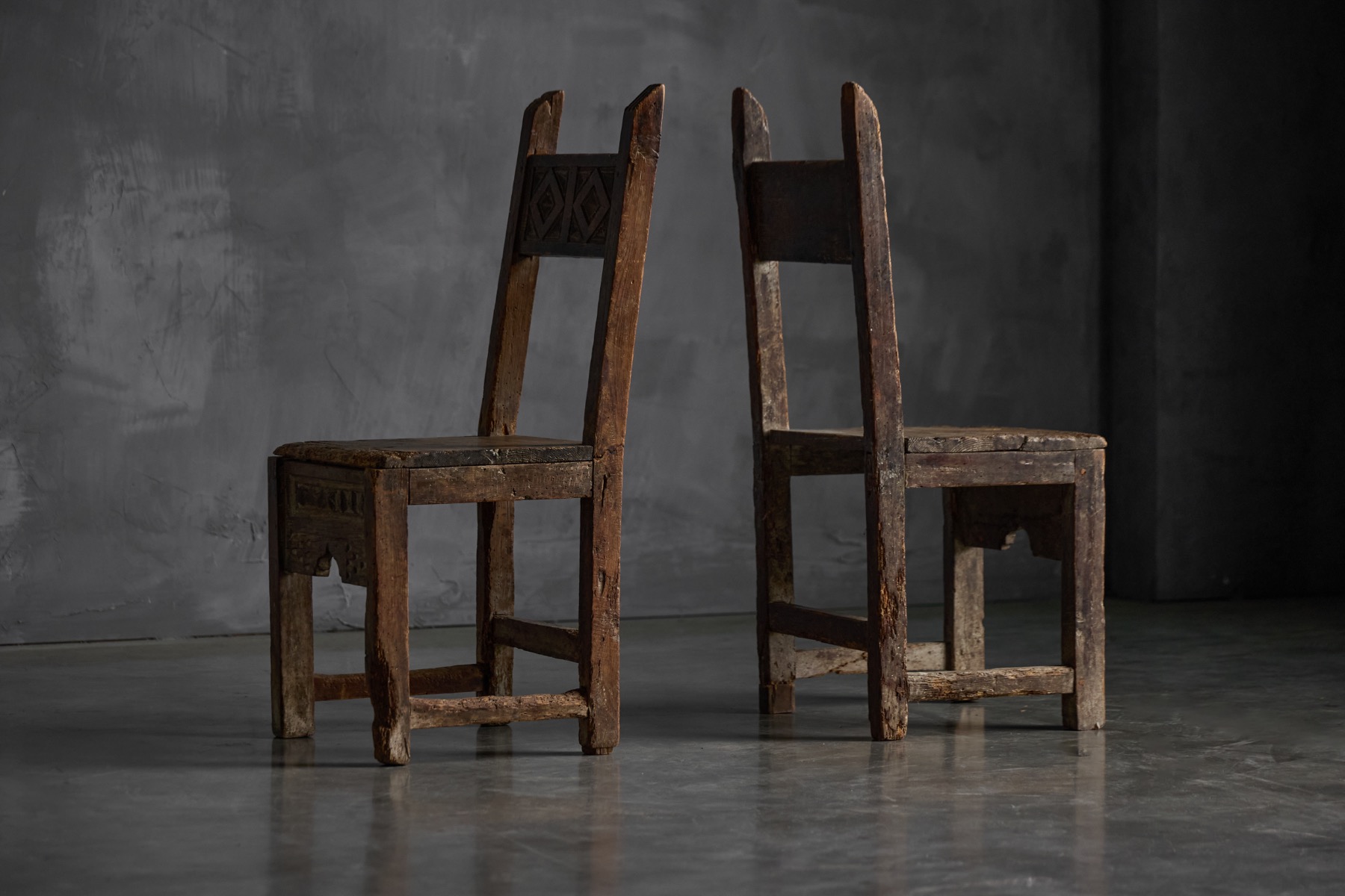 Wabi Sabi Folk Art Chair, Europe - Early 19th Century