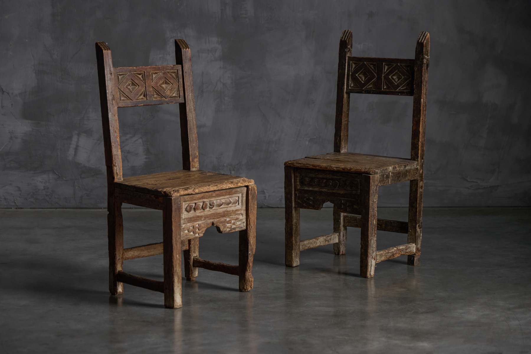 Wabi Sabi Folk Art Chair, Europe - Early 19th Century