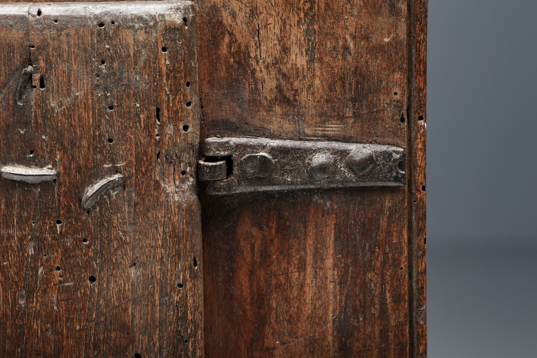 Wabi-Sabi High Board with Door & Shelves - 19th Century