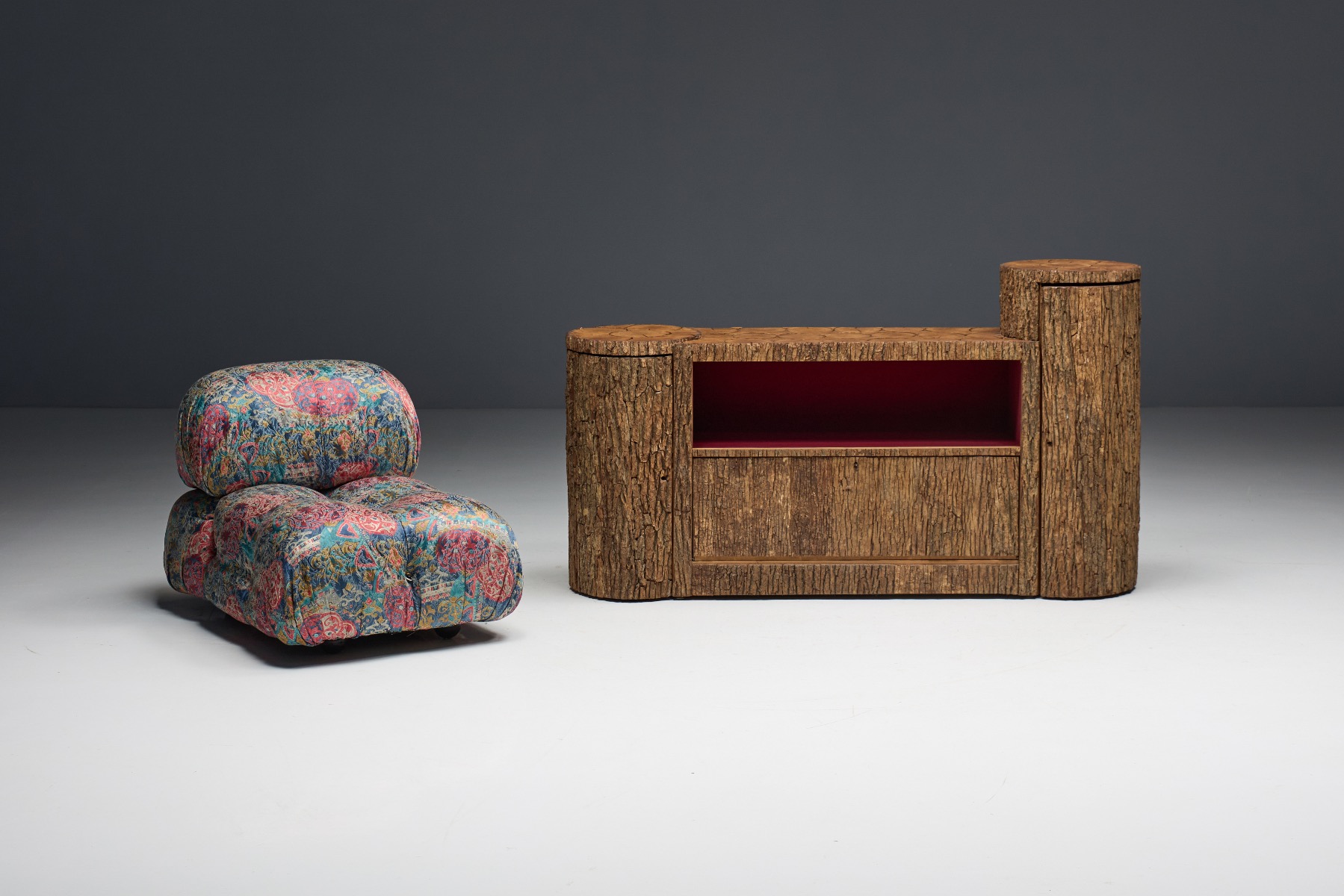 Wabi Sabi Monoxylite Credenza - 1950s