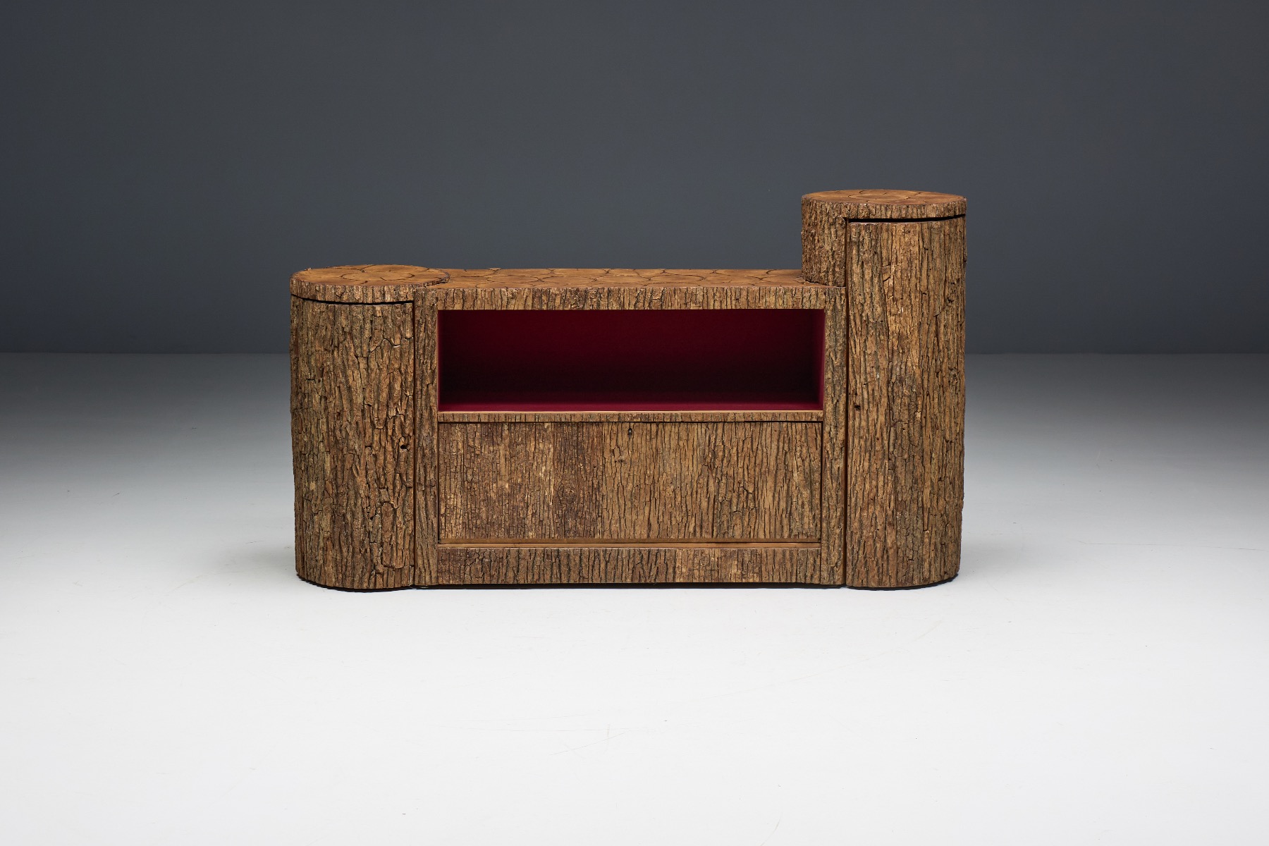 Wabi Sabi Monoxylite Credenza - 1950s