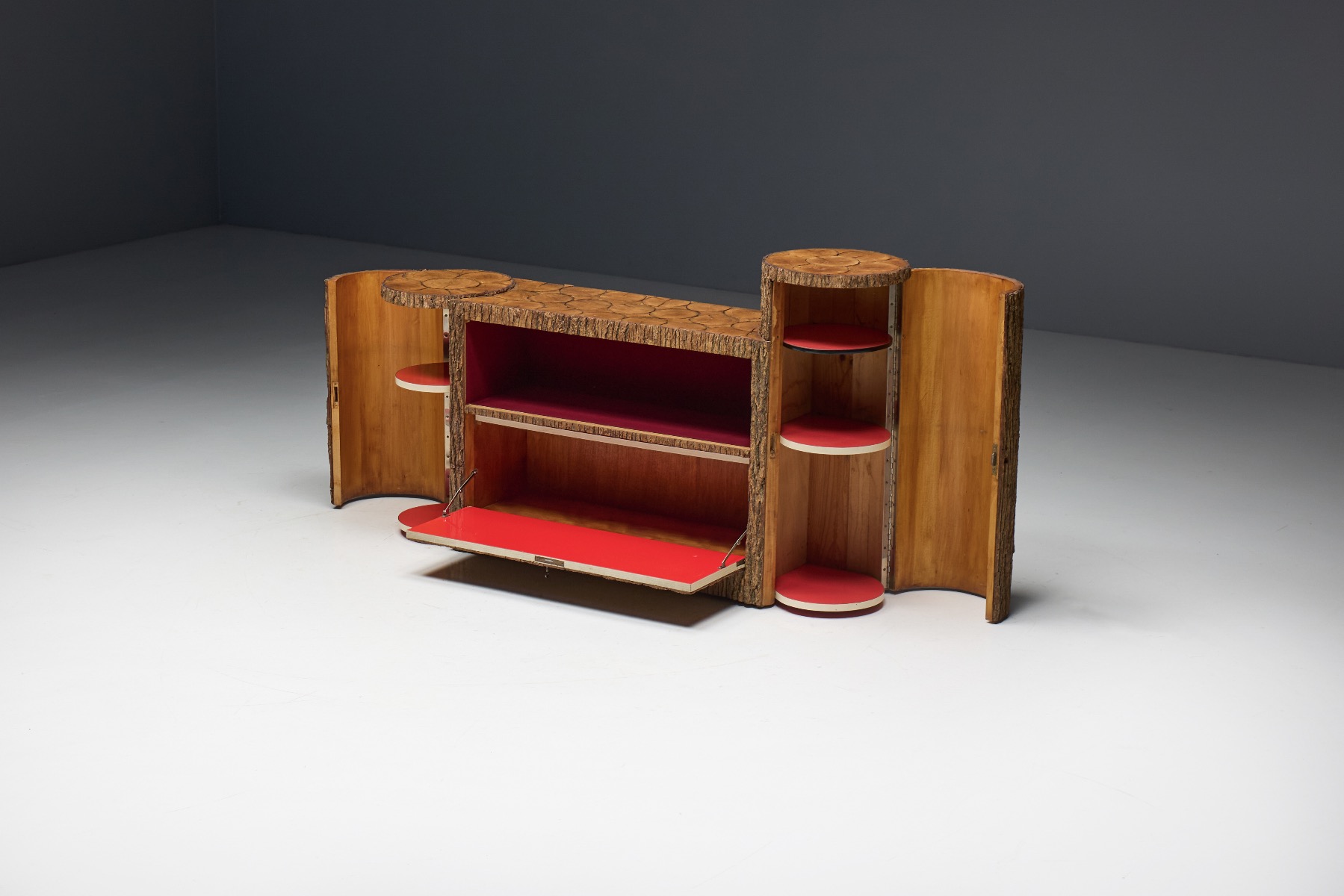 Wabi Sabi Monoxylite Credenza - 1950s