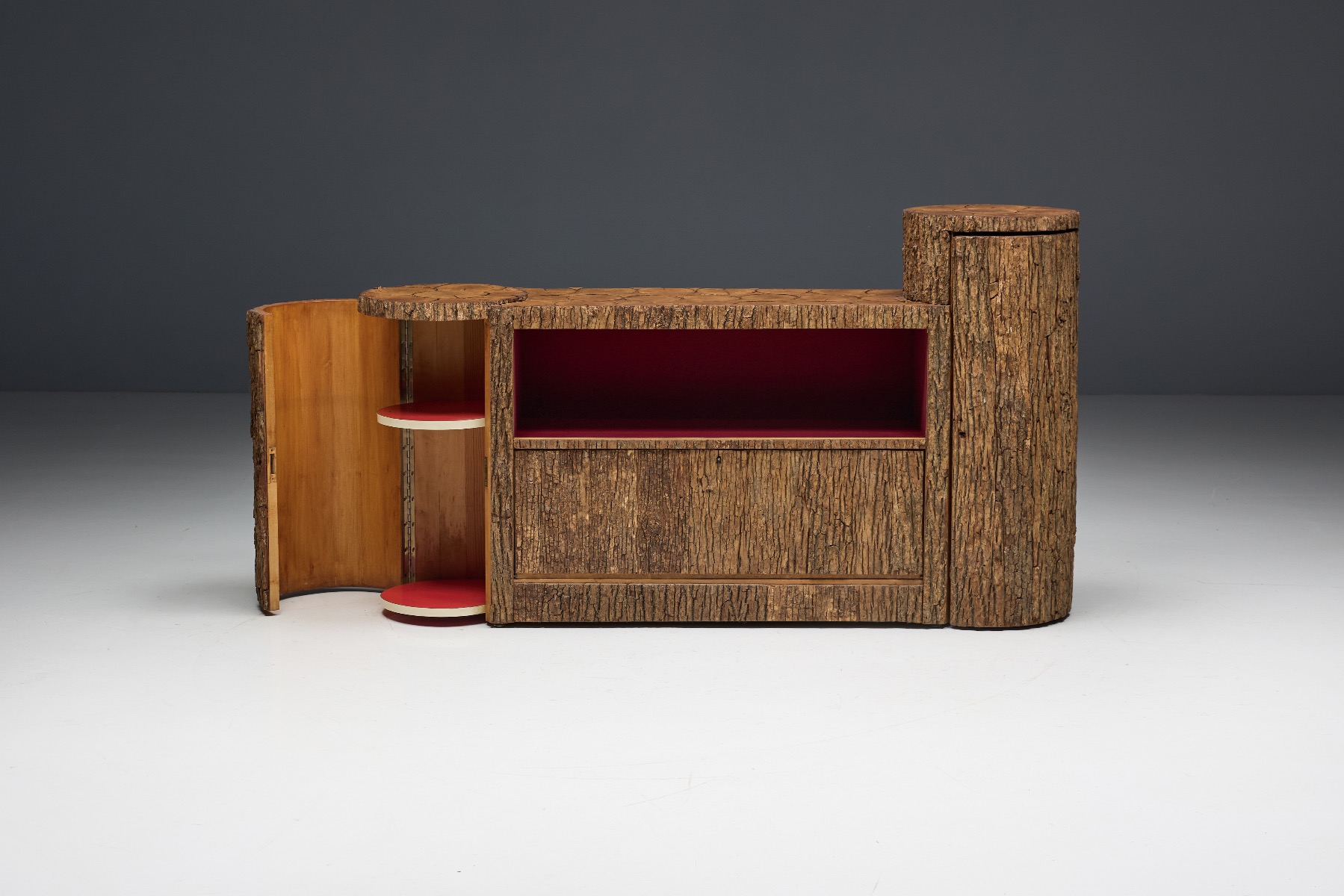 Wabi Sabi Monoxylite Credenza - 1950s