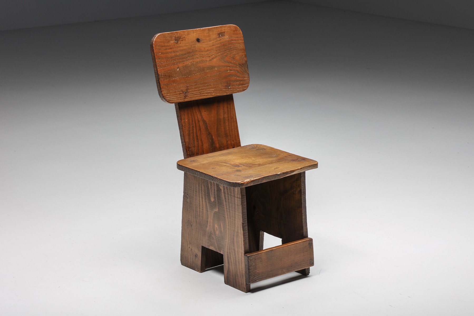 Wabi-Sabi Rustic Dining Chairs - 1960's