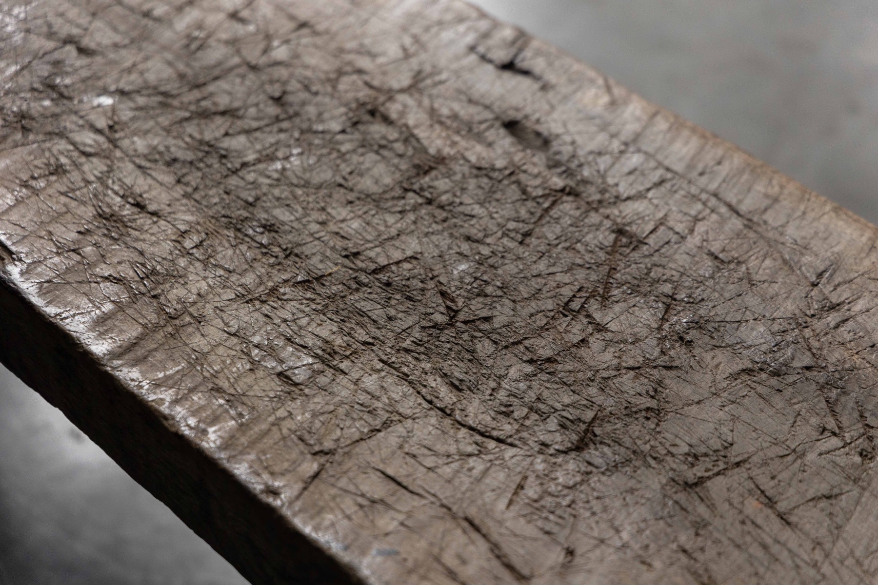 Wabi Sabi Rustic Tripod Bench, France - 19th Century