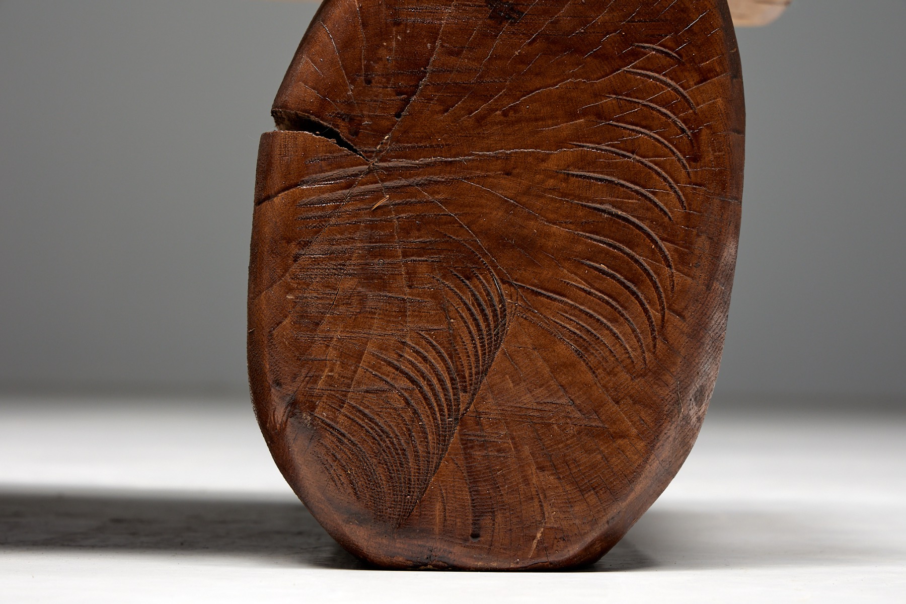 Naive Brutalist Side Table - 19th Century