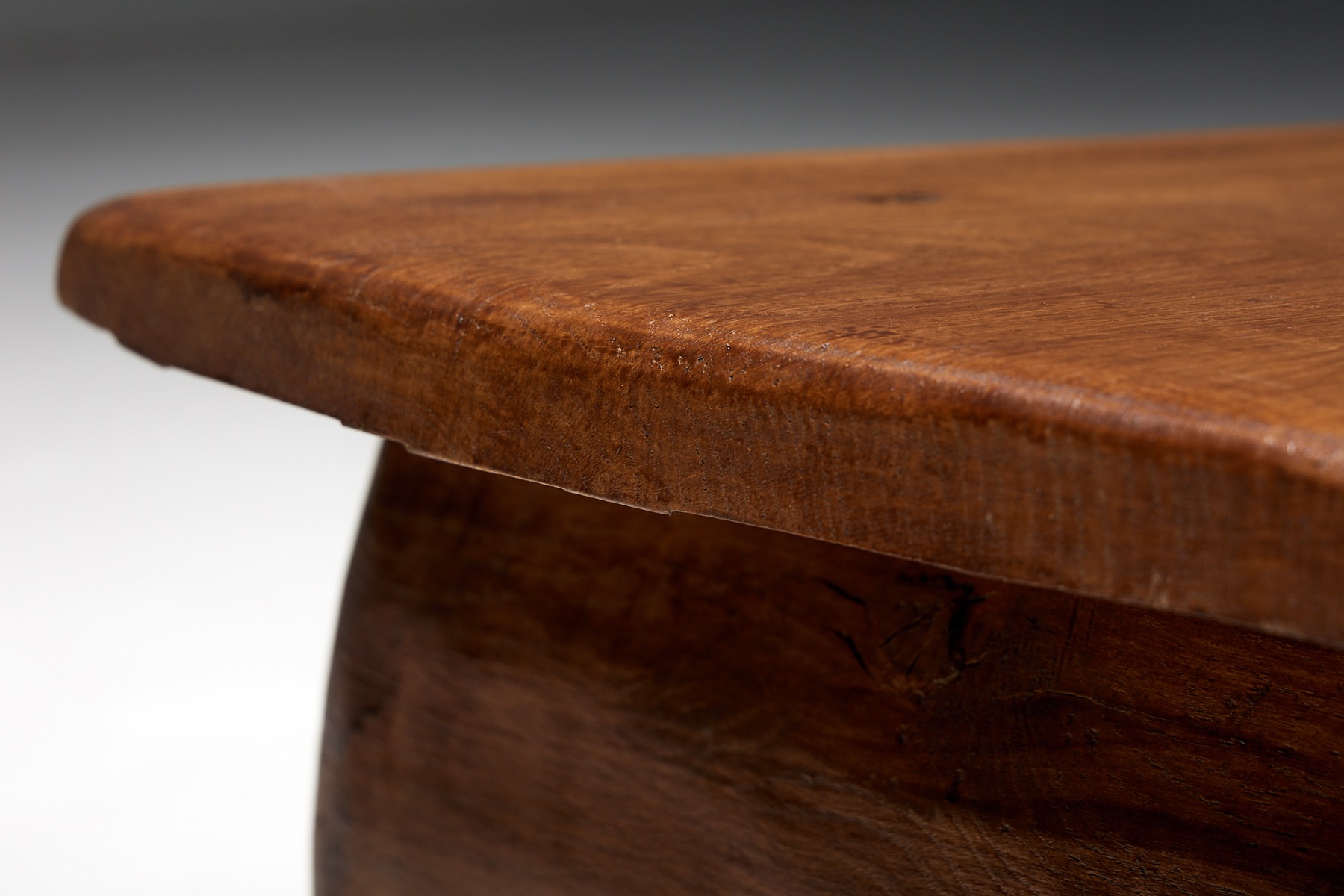 Naive Brutalist Side Table - 19th Century