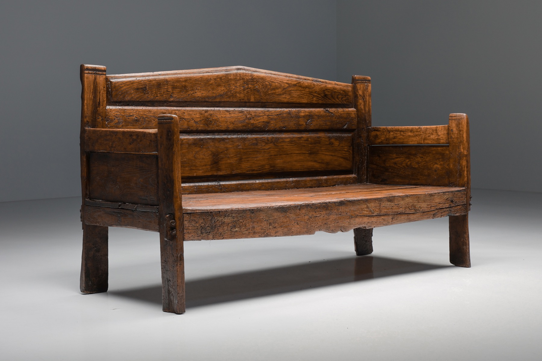 Wabi-Sabi Three Seater Bench - 19th Century