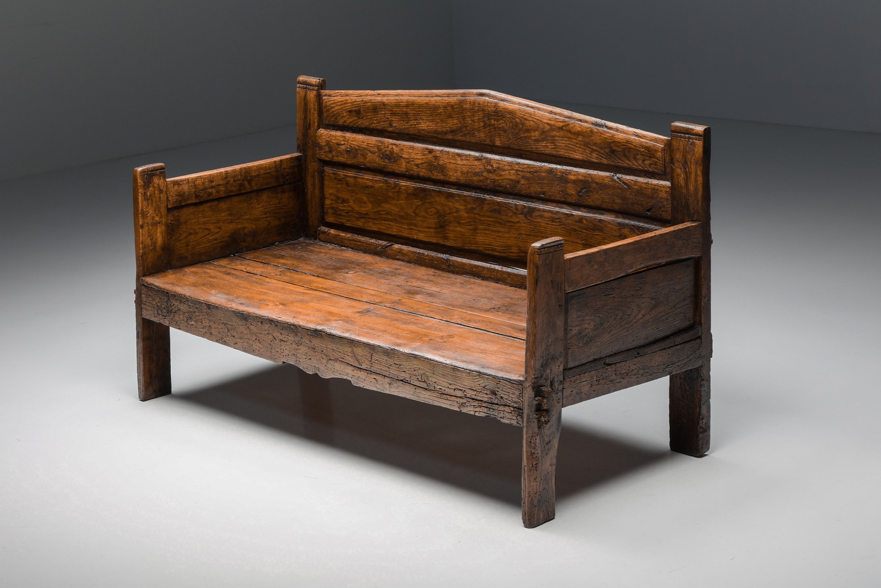 Wabi-Sabi Three Seater Bench - 19th Century