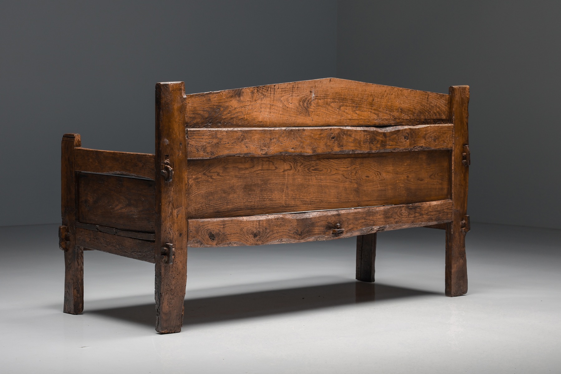 Wabi-Sabi Three Seater Bench - 19th Century