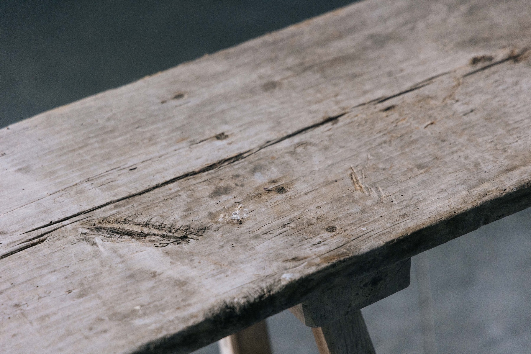 Wabi Sabi Trestle Console Table - 19th Century