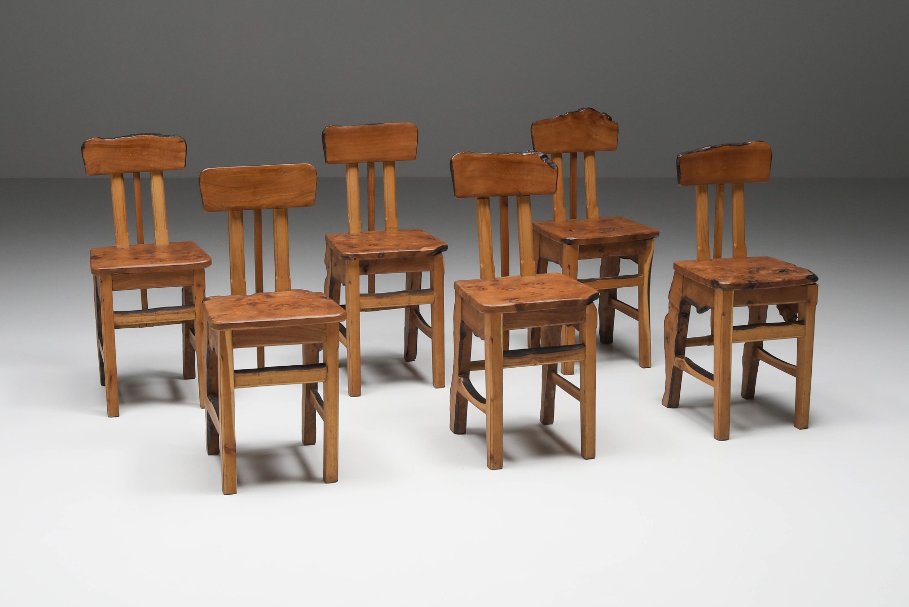 Wabi-Sabi Dining Chairs Set - 1960's