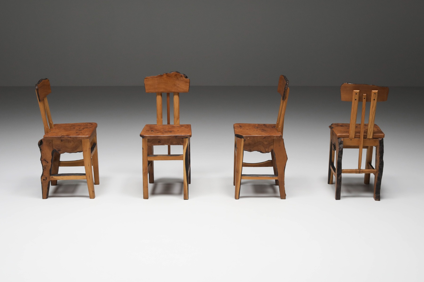 Wabi-Sabi Dining Chairs Set - 1960's