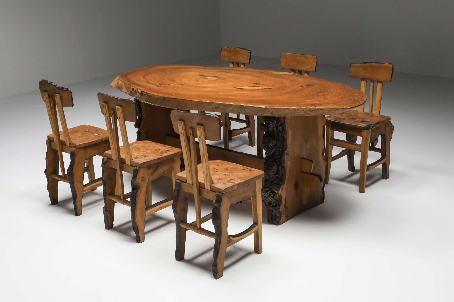 Wabi-Sabi Dining Chairs Set - 1960's