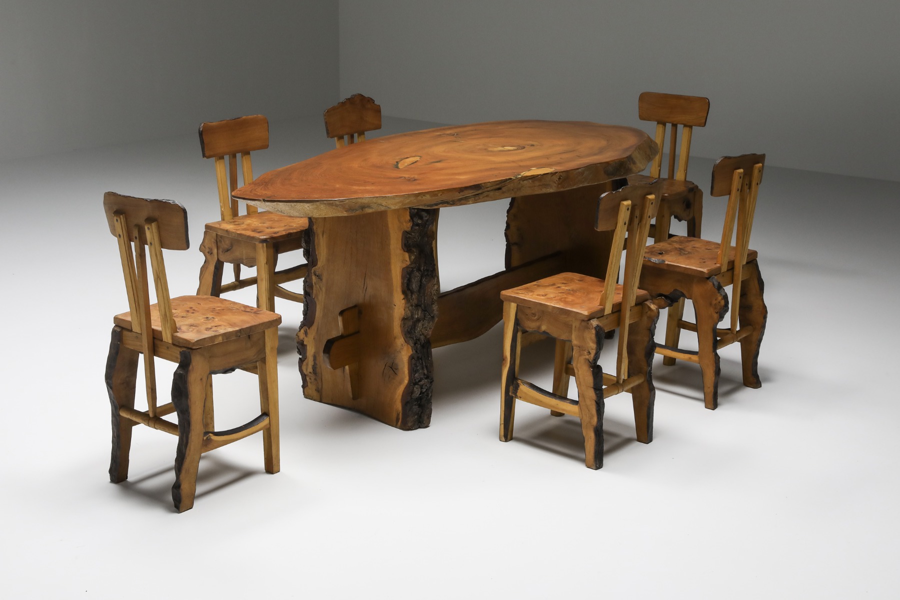 Wabi-Sabi Dining Chairs Set - 1960's