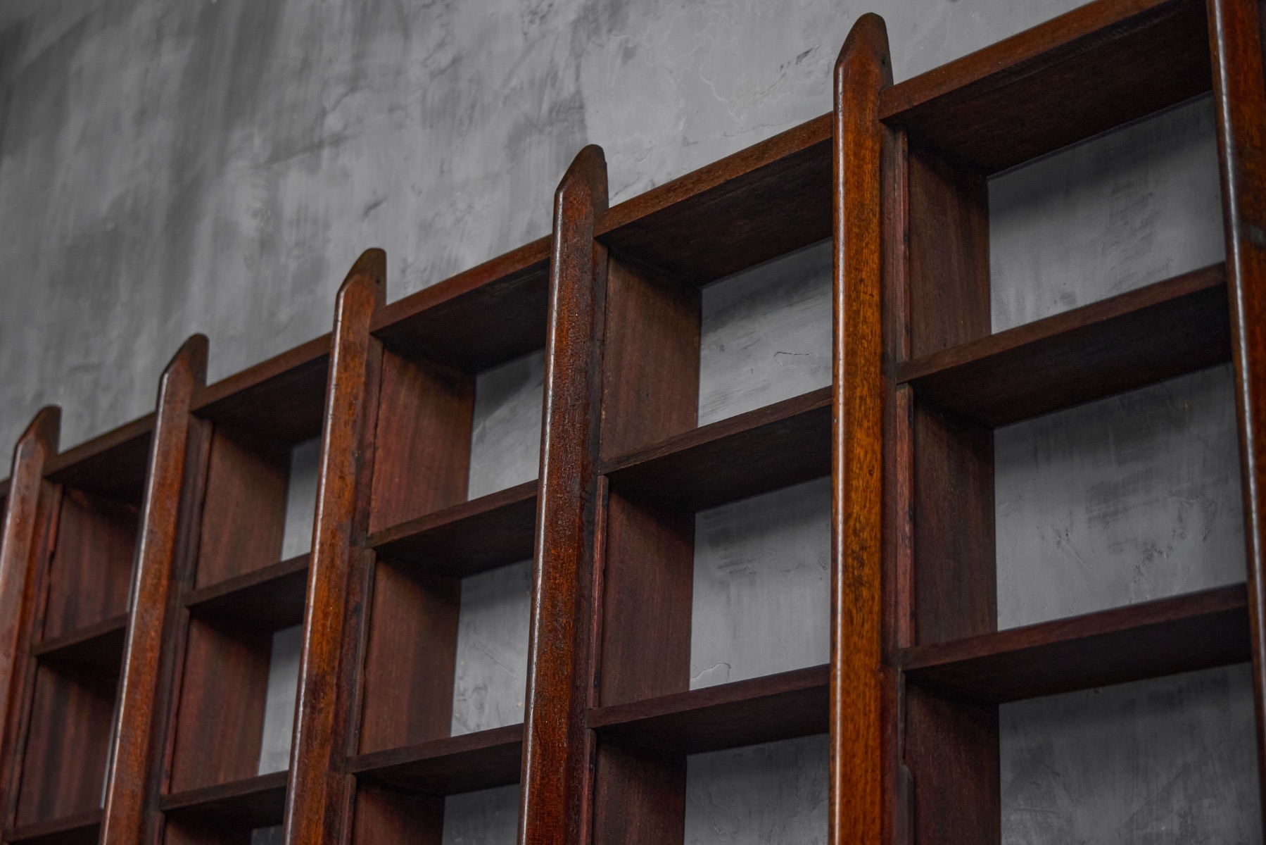 Wall Shelving Unit in Solid Teak, France - 1950s