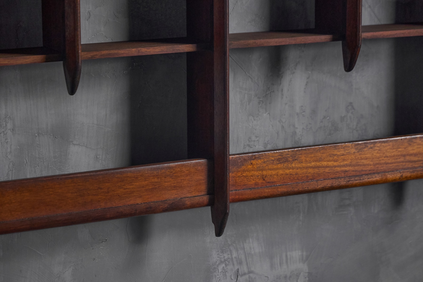 Wall Shelving Unit in Solid Teak, France - 1950s