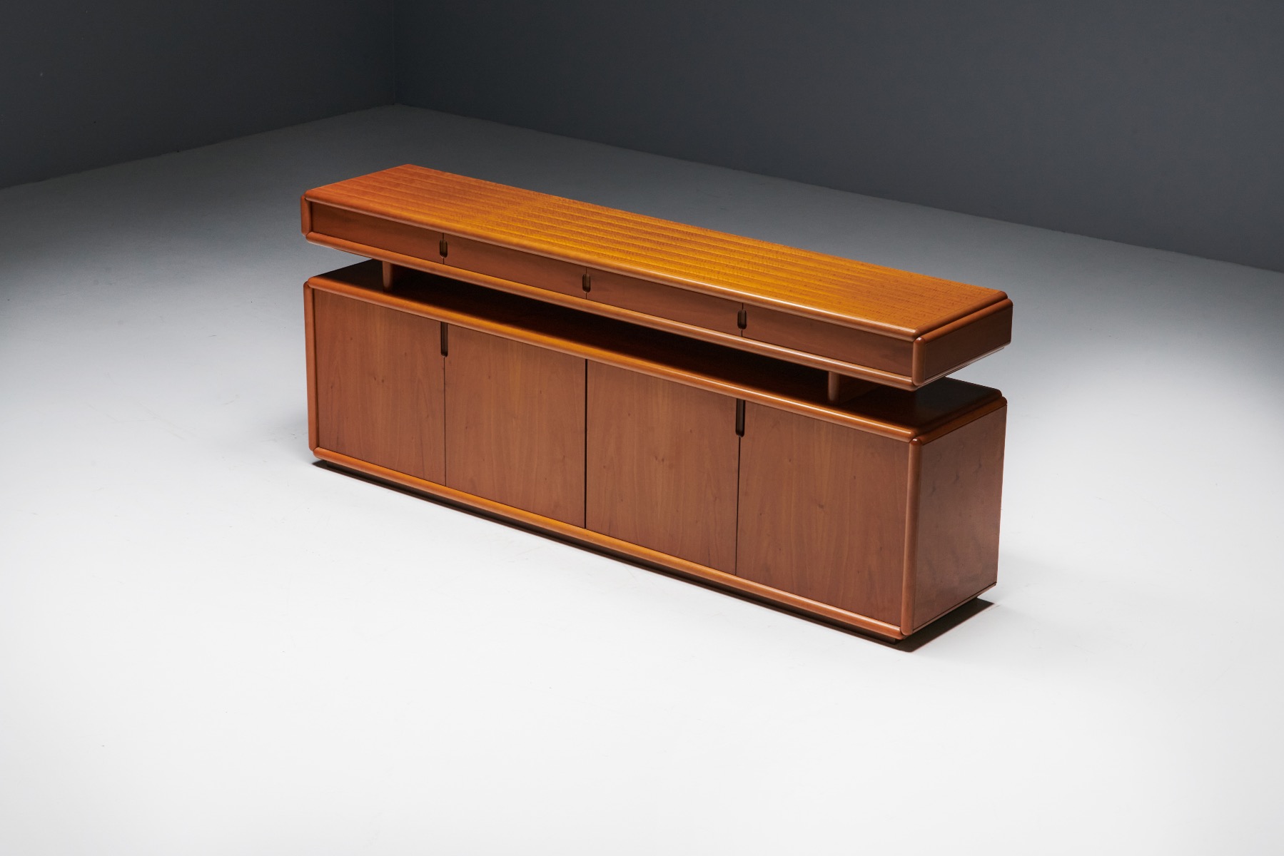 Postmodern Italian Sideboard in Canaletto Walnut - 1970s