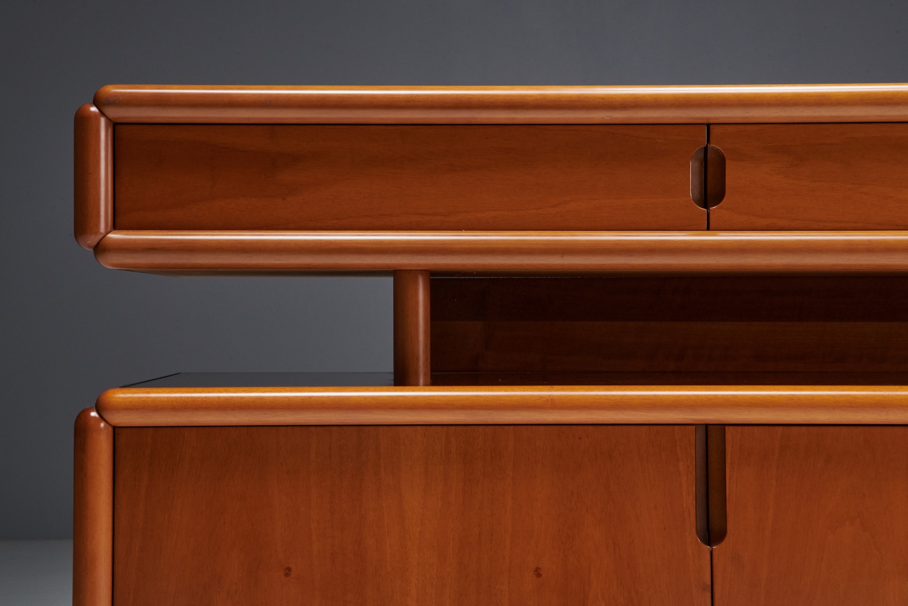 Postmodern Italian Sideboard in Canaletto Walnut - 1970s
