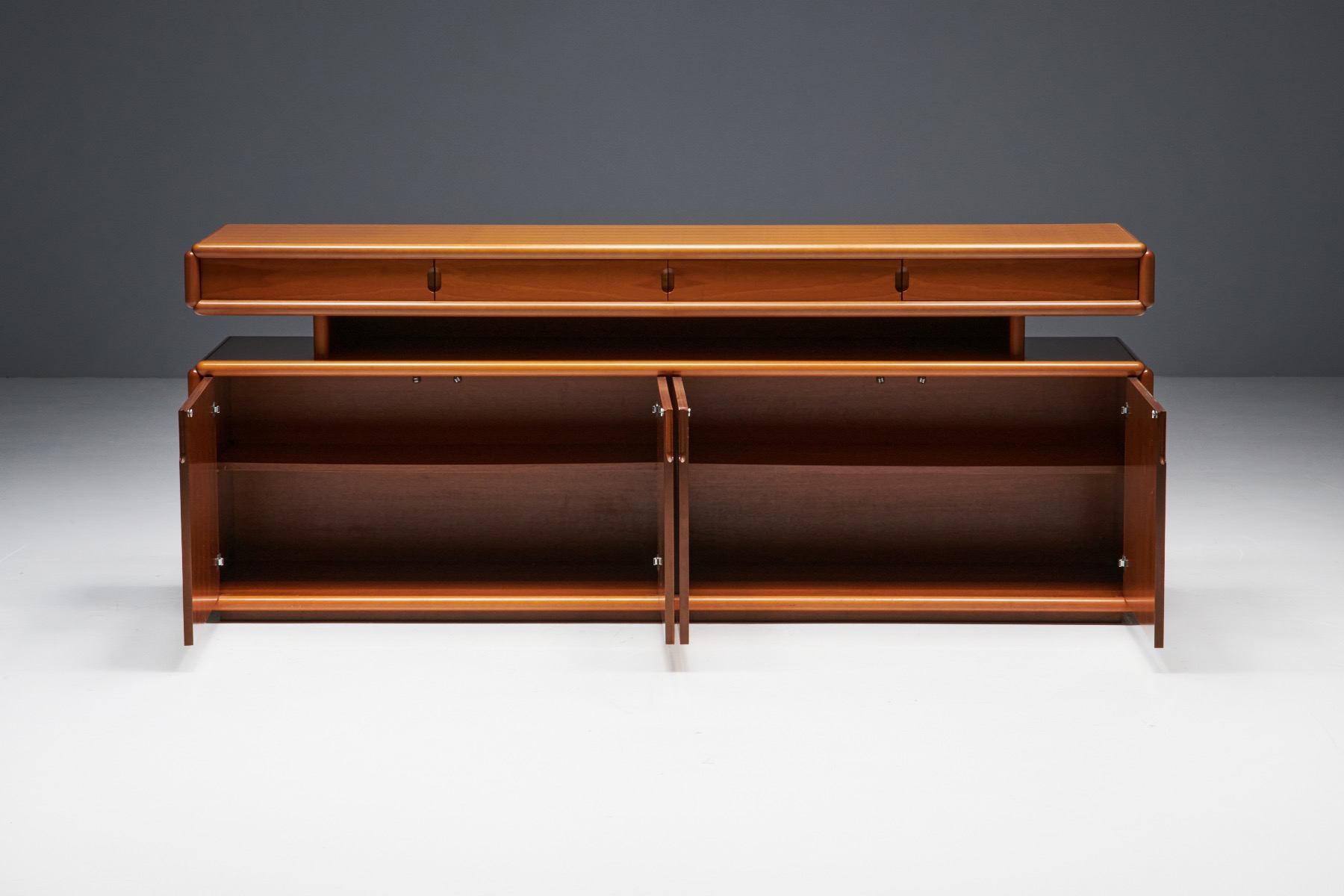 Postmodern Italian Sideboard in Canaletto Walnut - 1970s