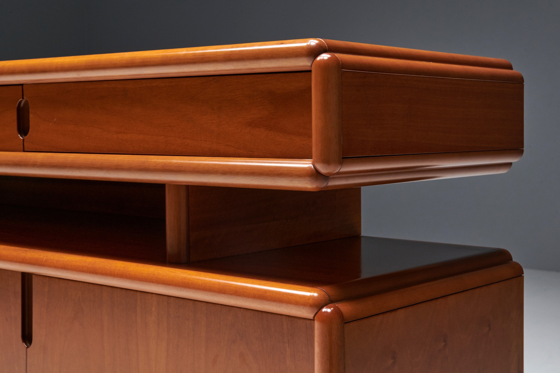Postmodern Italian Sideboard in Canaletto Walnut - 1970s