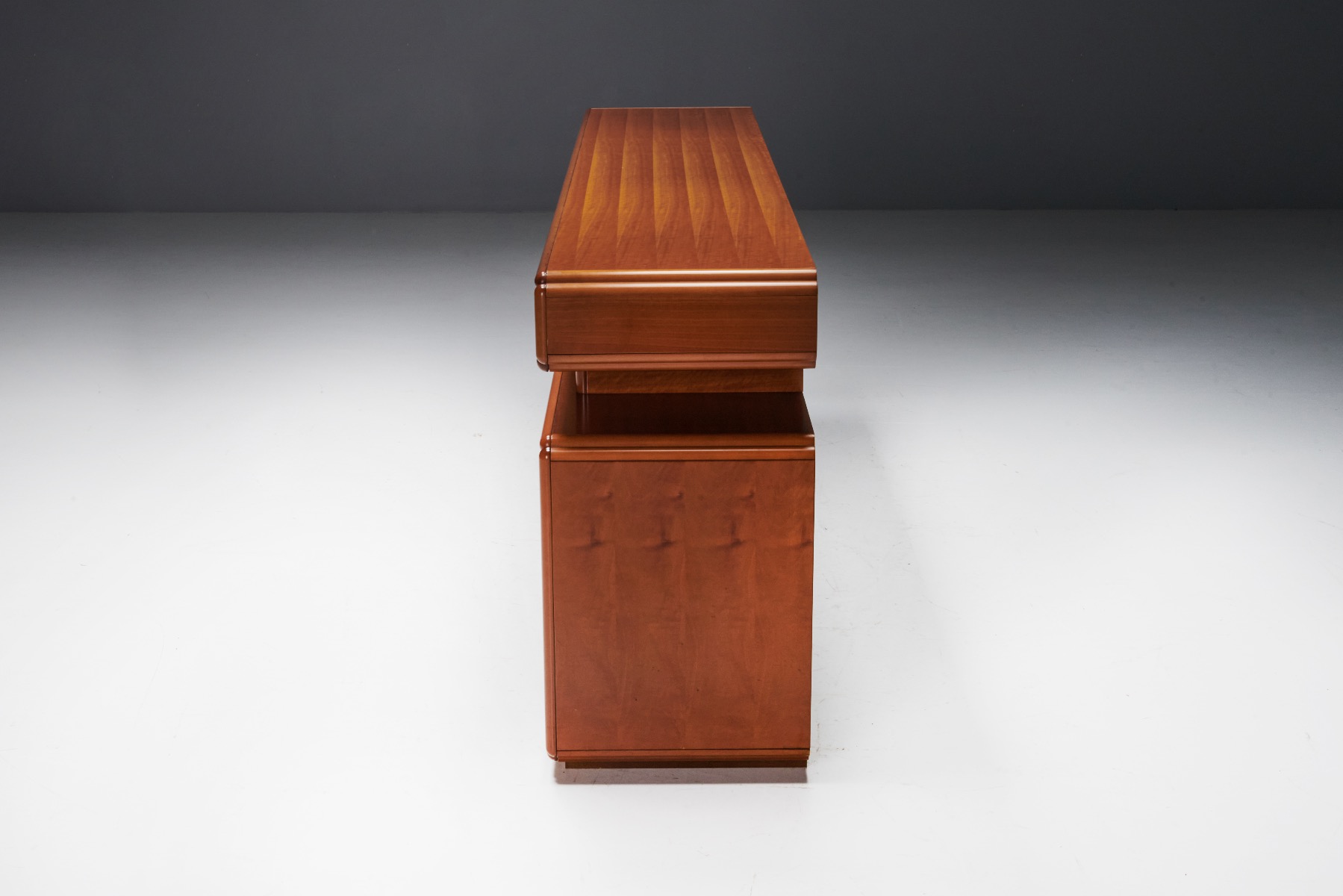 Postmodern Italian Sideboard in Canaletto Walnut - 1970s