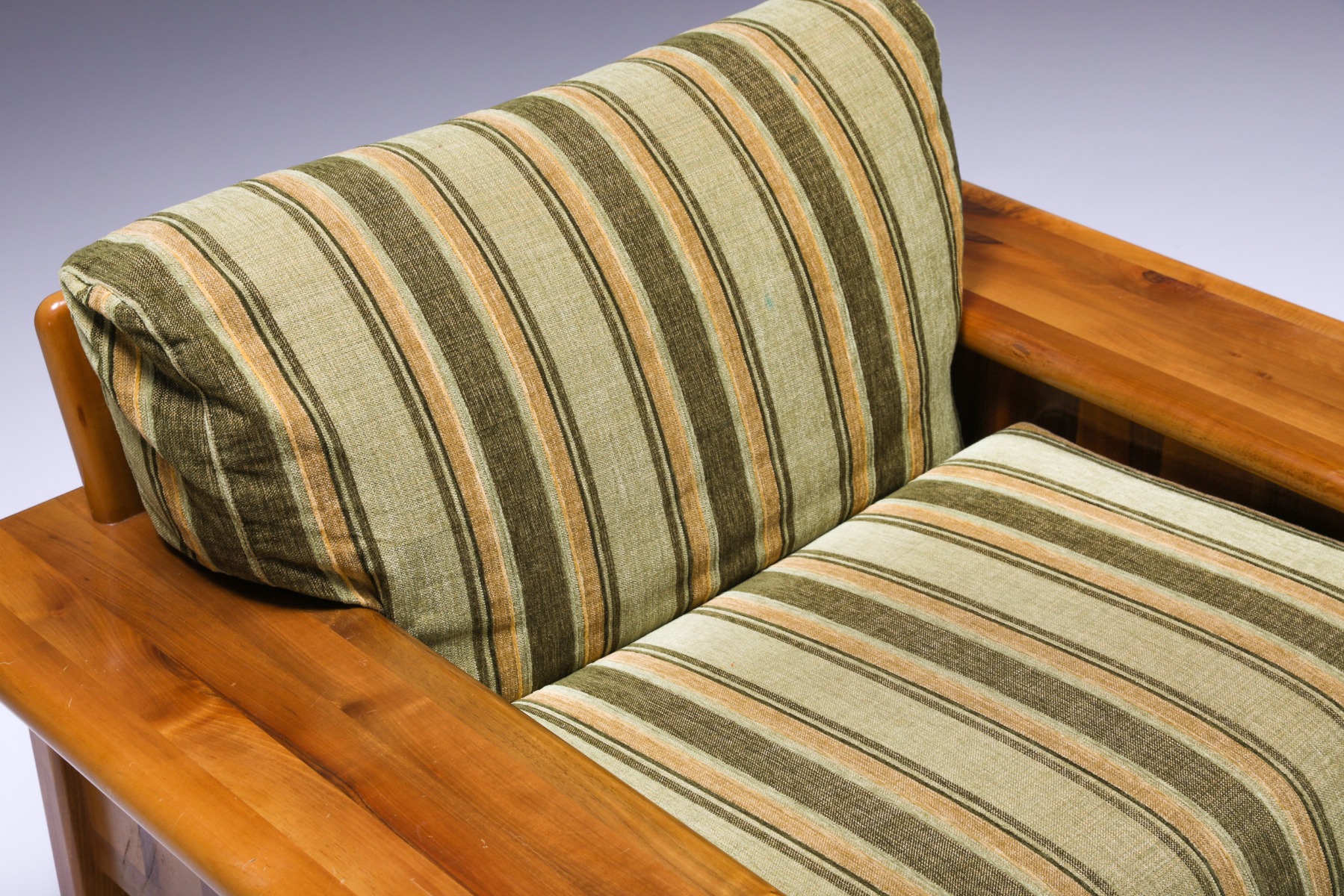 Walnut Lounge Chairs, set of two In The Style Of Scarpa - 1950's