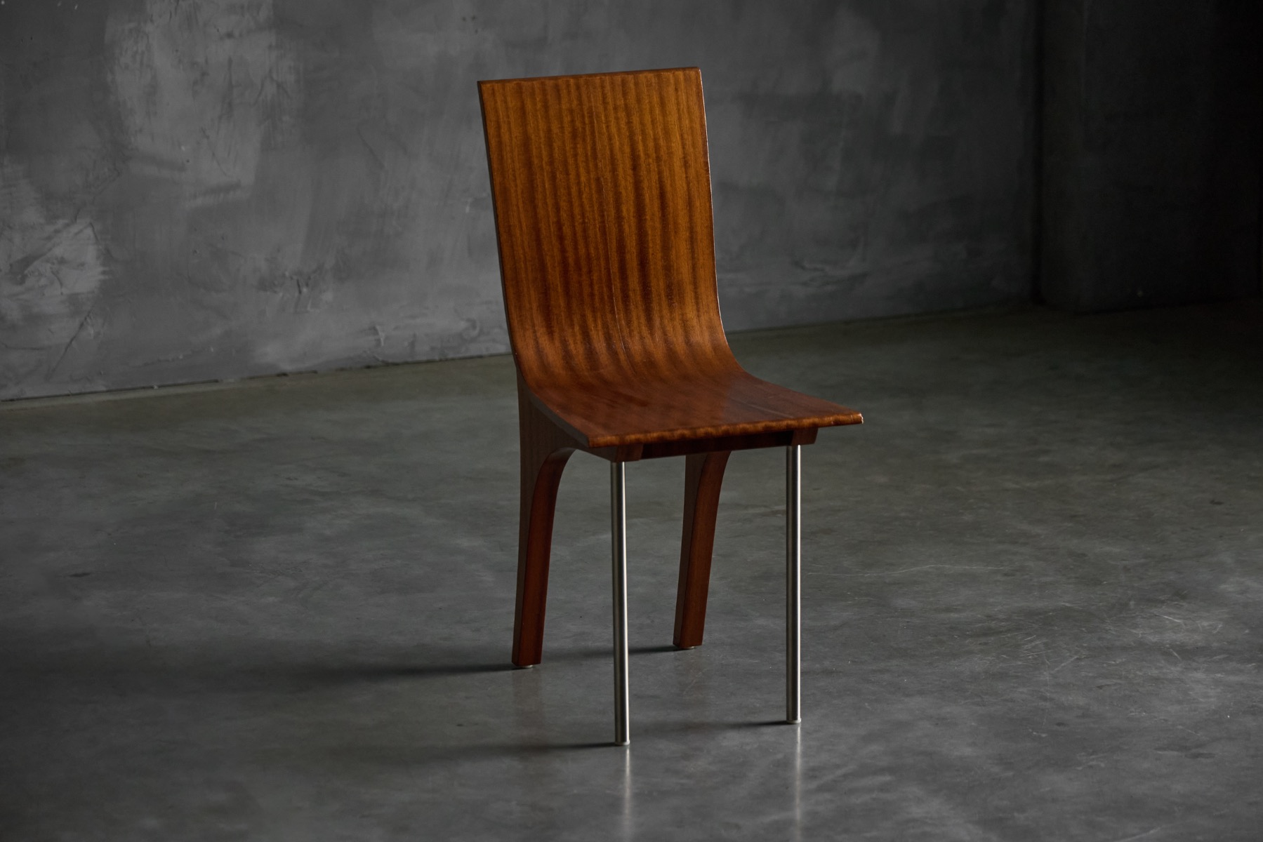 Walnut Postmodern Dining Chairs, Italy – 1980s
