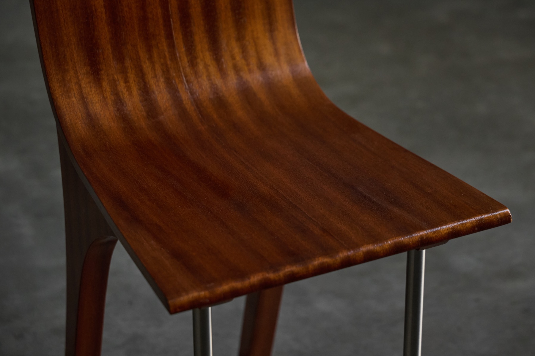 Walnut Postmodern Dining Chairs, Italy – 1980s