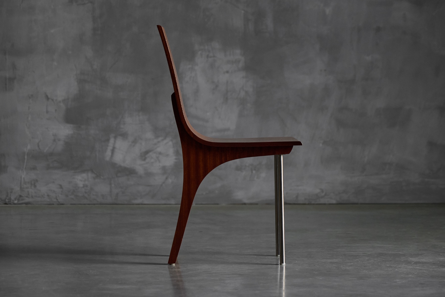 Walnut Postmodern Dining Chairs, Italy – 1980s