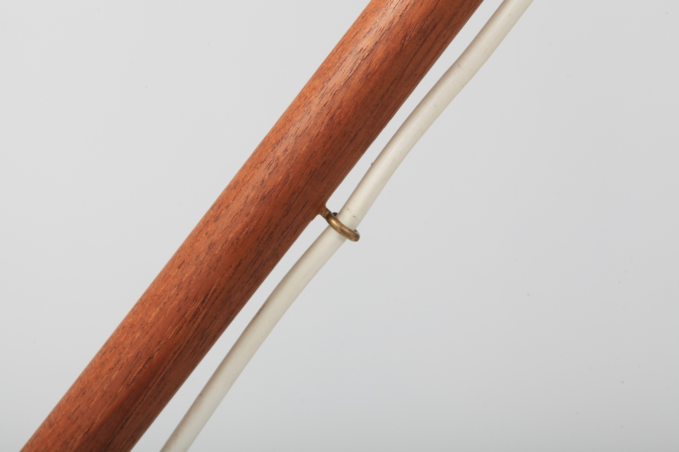Holm Sørensen Teak and Brass Floor Lamp - 1950s