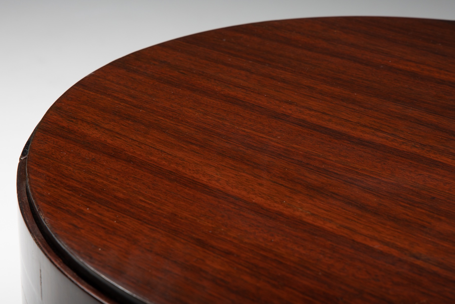 Lacquered wood & steel bed-side table - 1950's