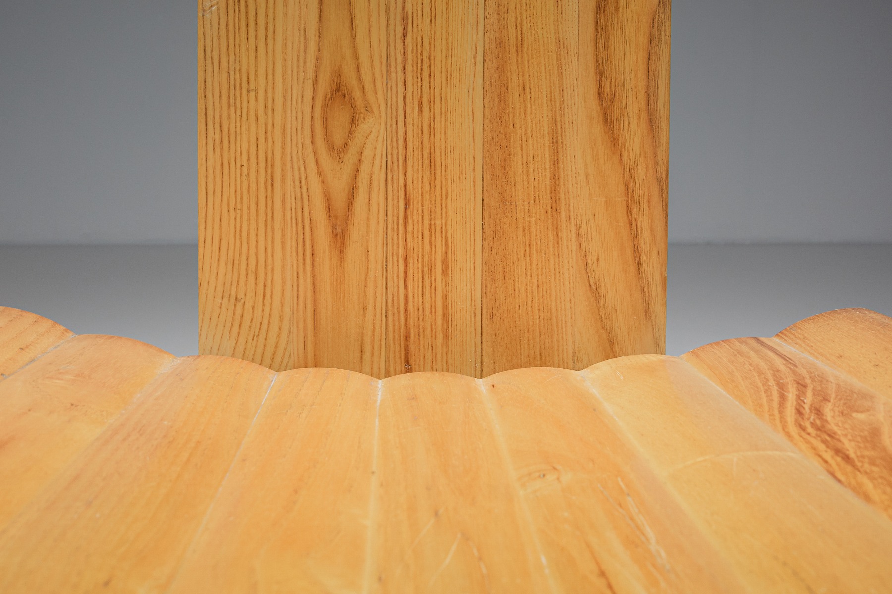 Set Of Wooden High Back Dining Chairs - 1950's
