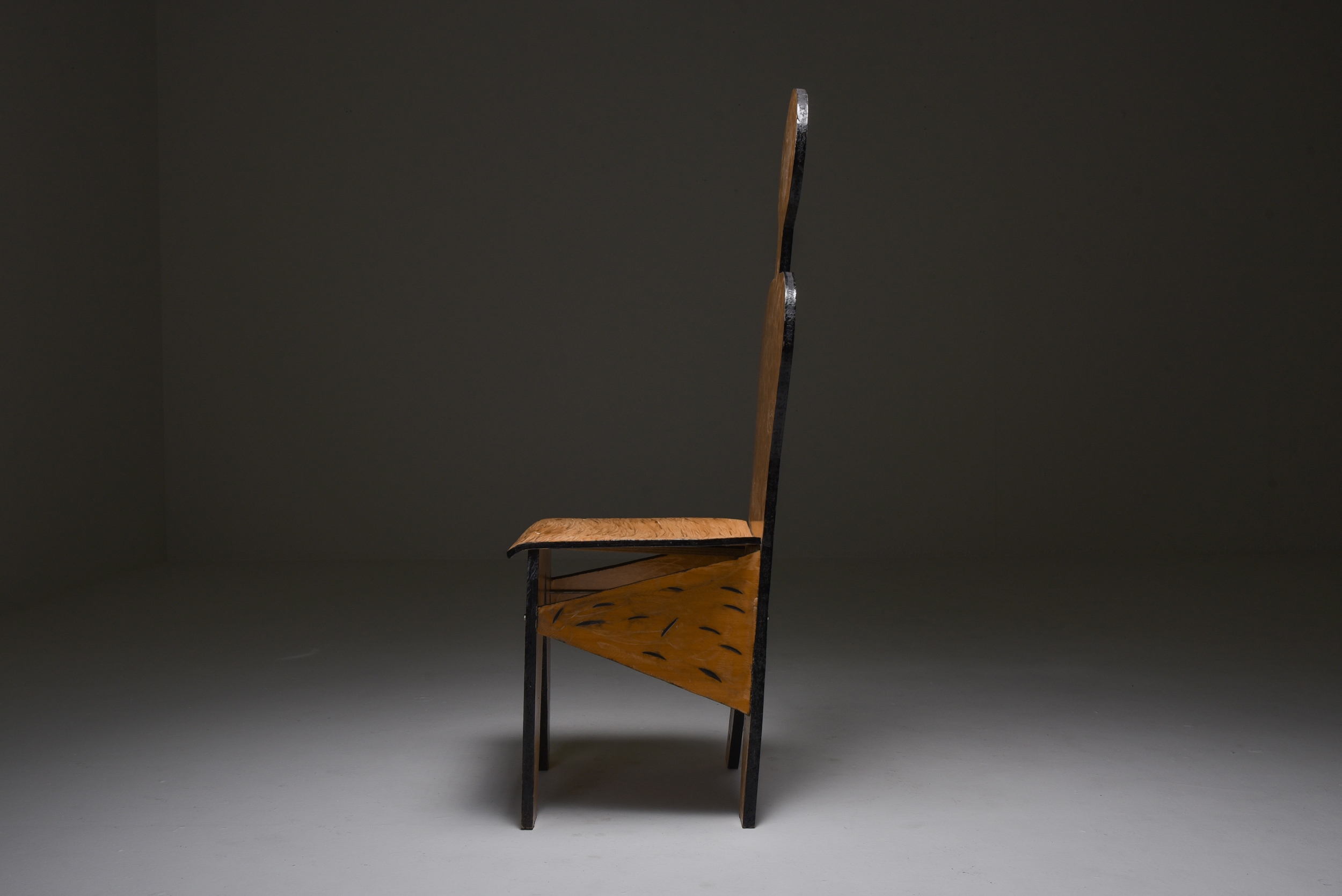 Set Of Unusual Artist Chairs, Italy - 1980's