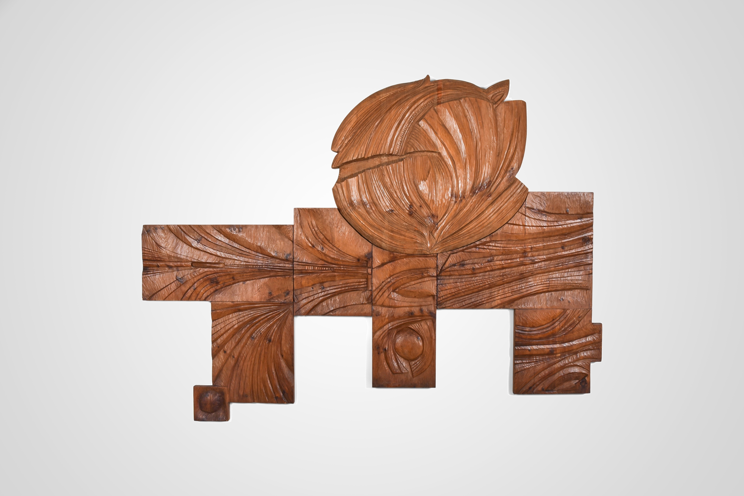 Carved Wall Panel by Nioi, Italy, 1974 in the style of Nerone & Patuzzi - 1974
