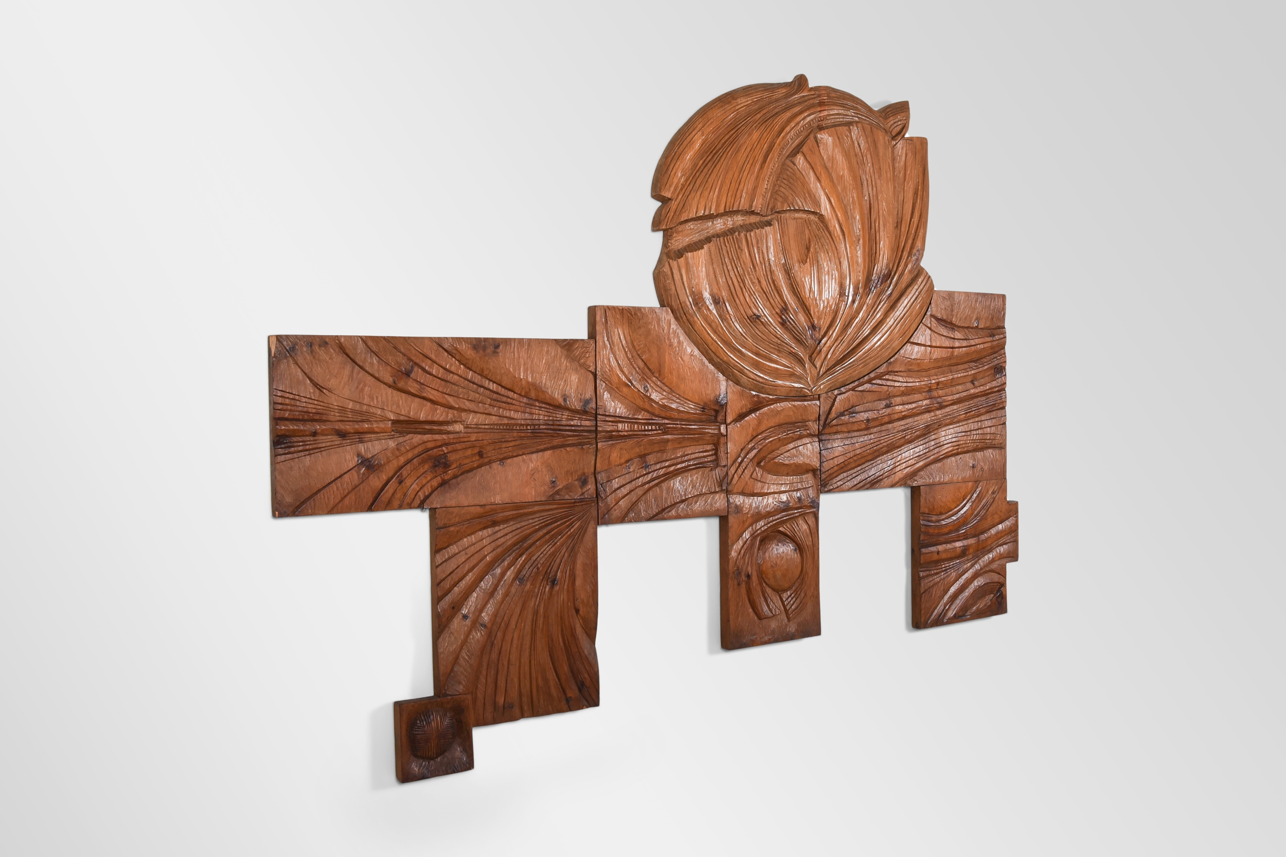 Carved Wall Panel by Nioi, Italy, 1974 in the style of Nerone & Patuzzi - 1974