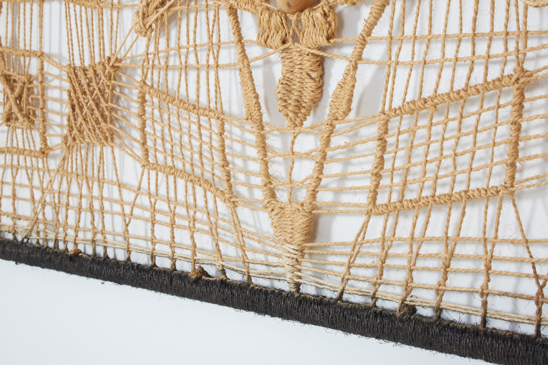 Hand-Woven Craftsman Wall Artwork - 1980's