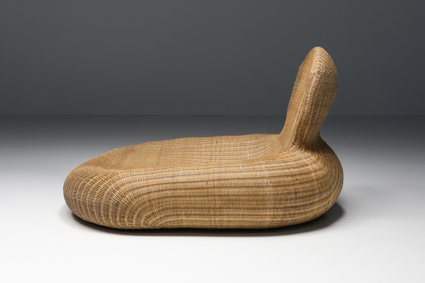 Ikea produced Storvik Rattan Cane Wicker Lounge Chair by Carl Öjerstam - 1950's