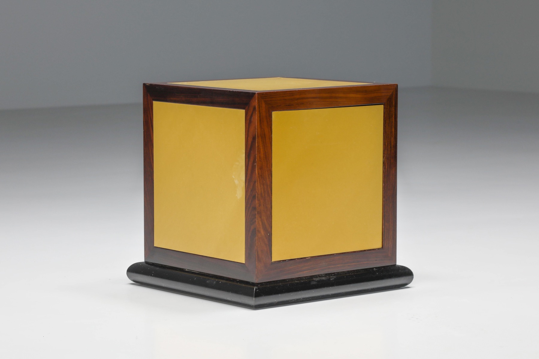 Italian Yellow Side Tables Set - 1970's