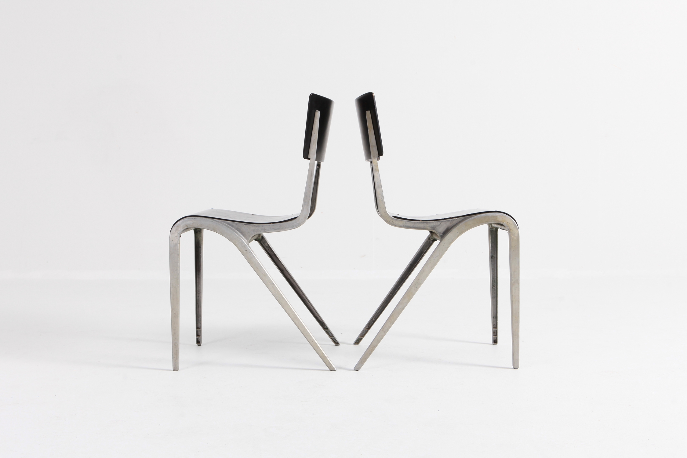 Industrial Mid-Century Modern Chairs by James Leonard for Esavian - 1948