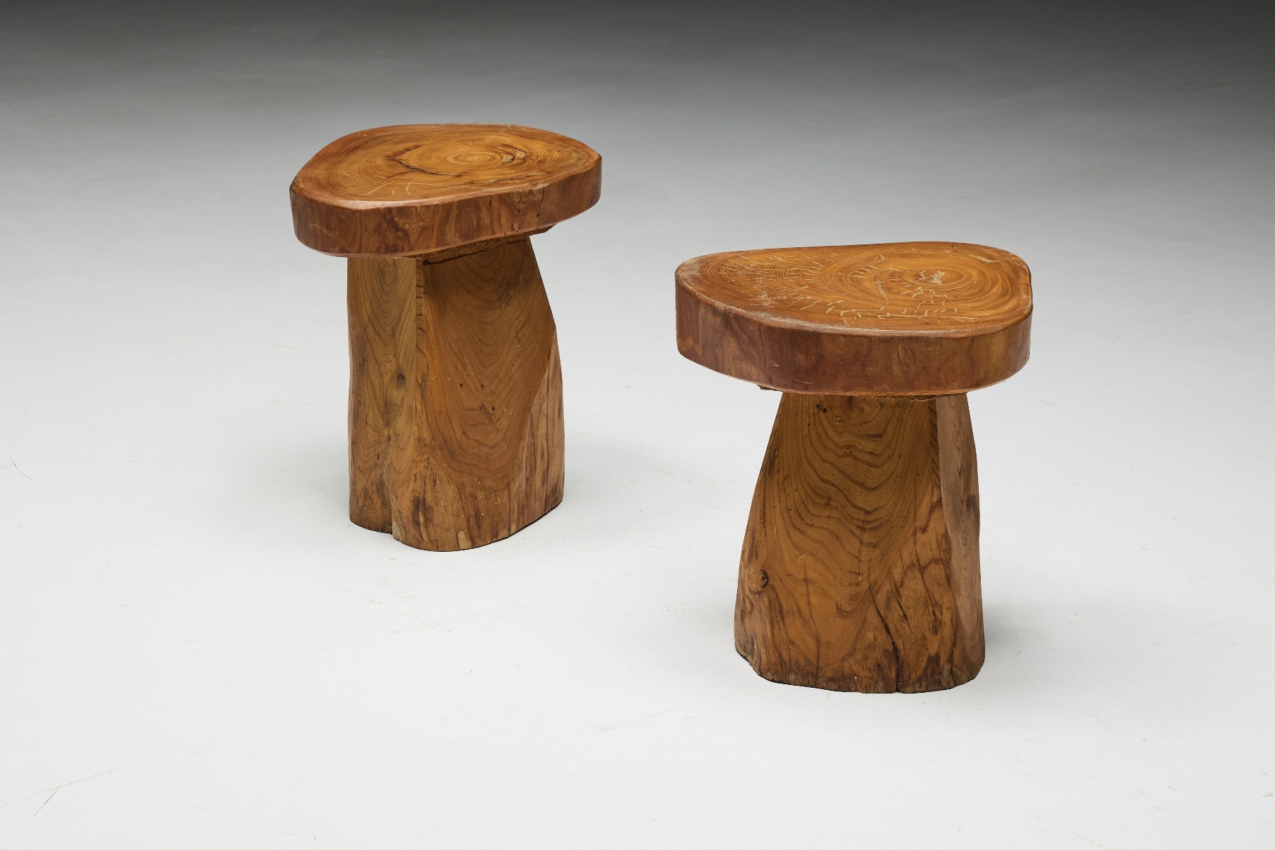 Monoxylite Stools in the Style of Zanine Caldas - 1970s