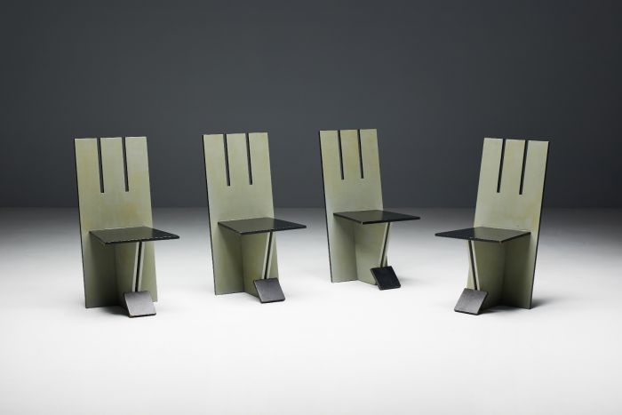 Dining Chairs in the style of De Stijl Movement - 1950s