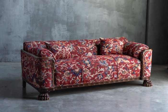 Oriental Sofa in Chippendale Style - 1900s