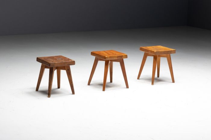 Stools by Christian Durupt and Charlotte Perriand - 1960s