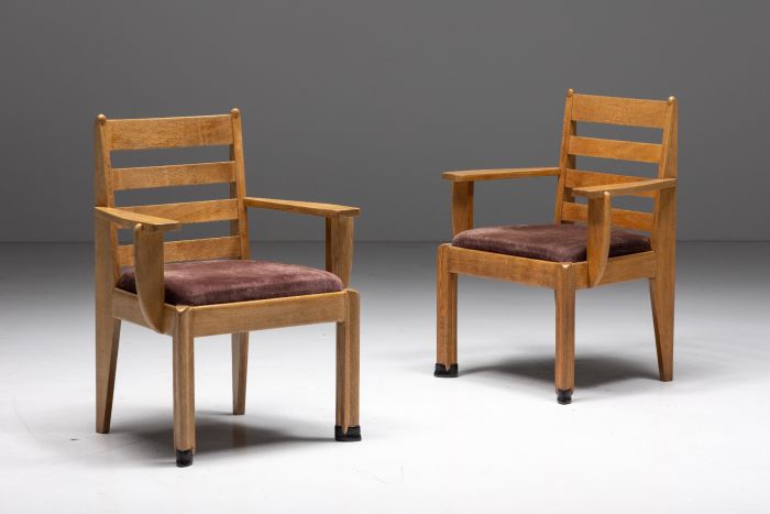 Dutch Rationalist Armchairs in Oak - 1920s